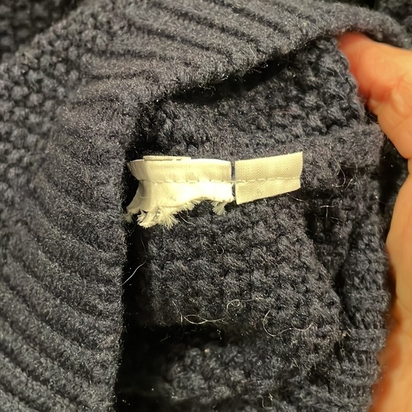 J. Crew Fair Isle Alpaca Sweater Navy Blue Small - Picture 7 of 8